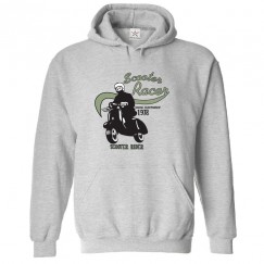 Scooter Racer Racing Championship Unisex Classic Kids and Adults Pullover Hoodie For Riders								 									 									